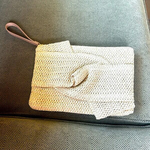 A New Day woven clutch